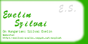 evelin szilvai business card